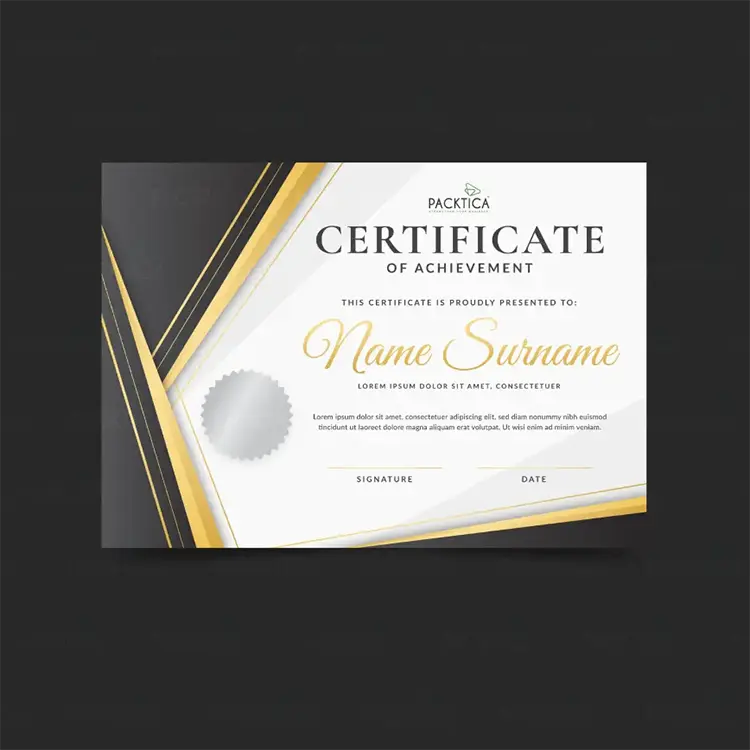 Calcomanías de certificados
